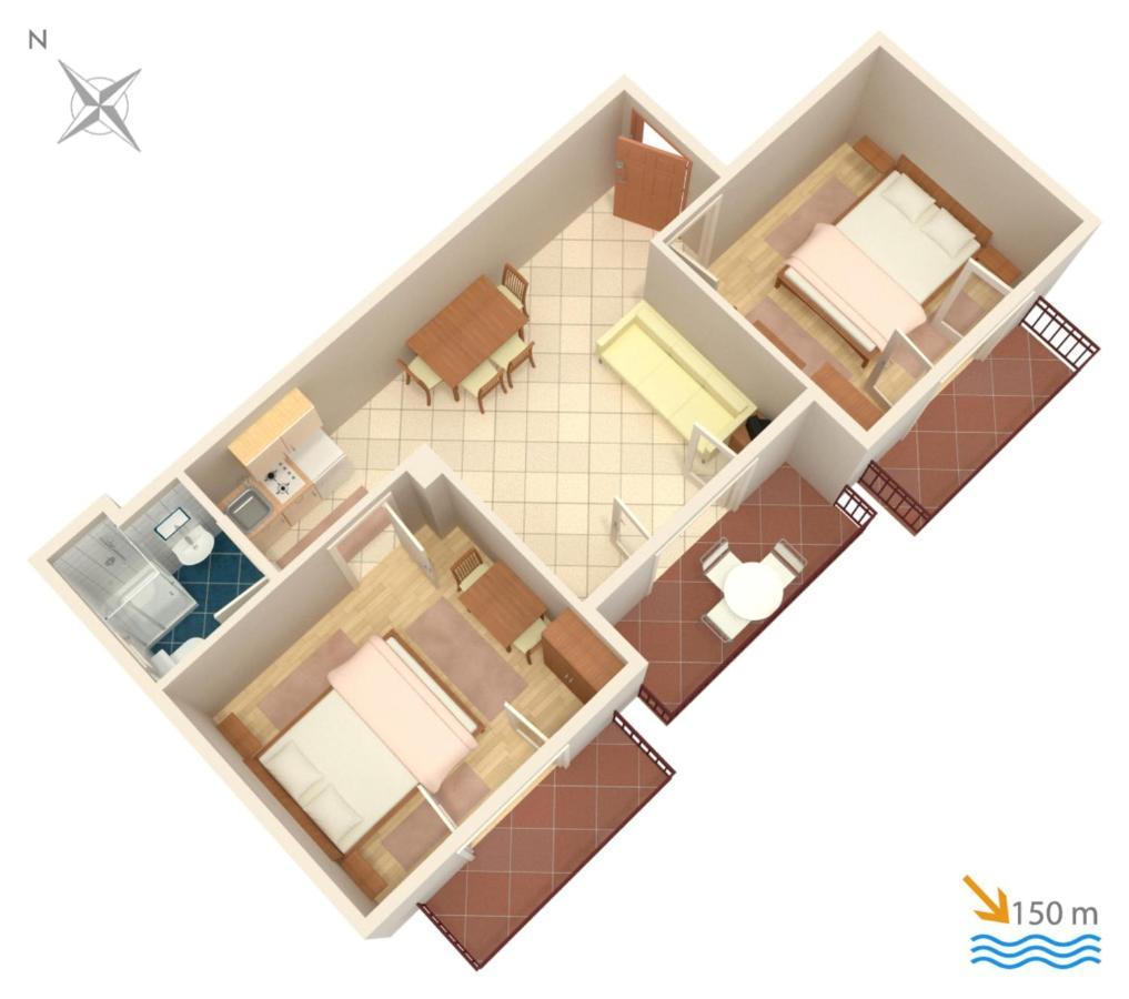 Apartments By The Sea Selce, Crikvenica - 2372 מראה חיצוני תמונה